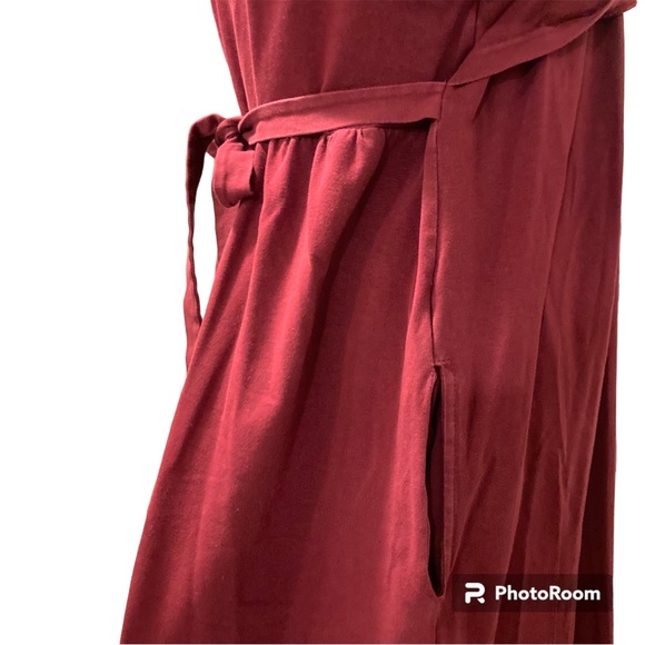 Samaya Maternity breastfeeding dress, Maxi dress, XL, burgundy, India - Picture 5 of 6